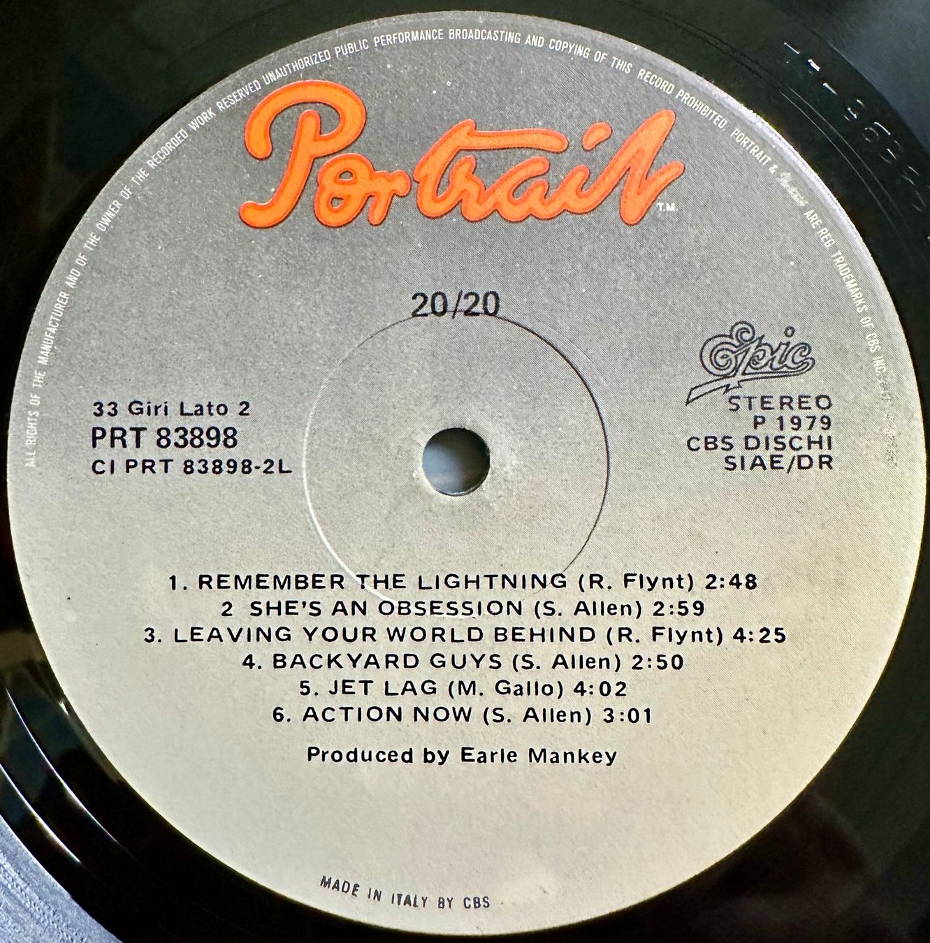 Dischi in vinile: 20/20 - 20/20 // LP: VG+; Sleeve: VG+ – Usato da Zürich venduto da saltbee 3