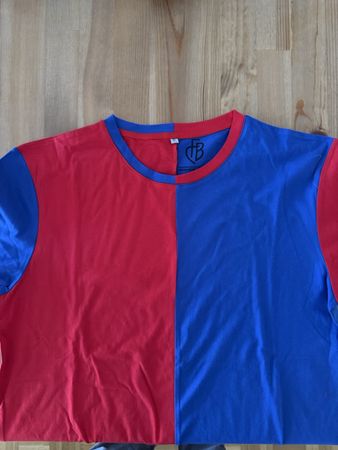 T-Shirt Rot Blau Grösse XL guter Zustand
