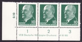 DDR: MiNr. 846 X y II DV (Druckvermerk) postfrisch **