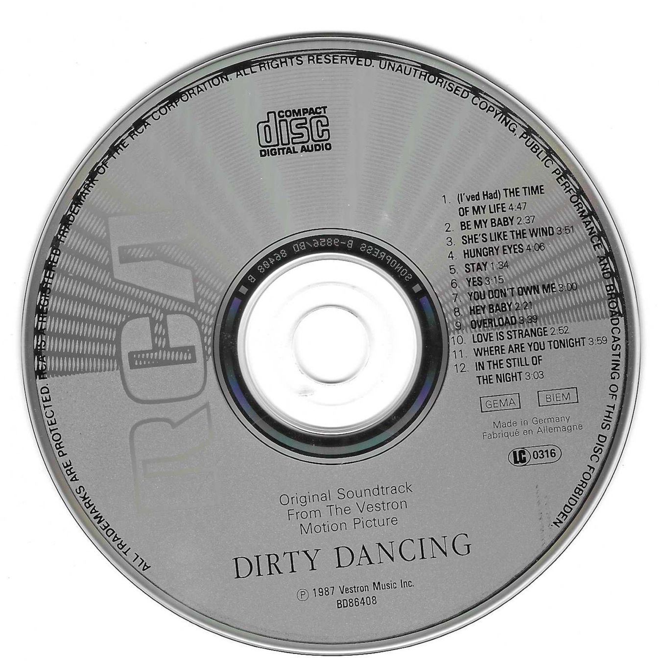 CDs: DIRTY DANCING – Gebraucht aus Bex von Giorgiob 2