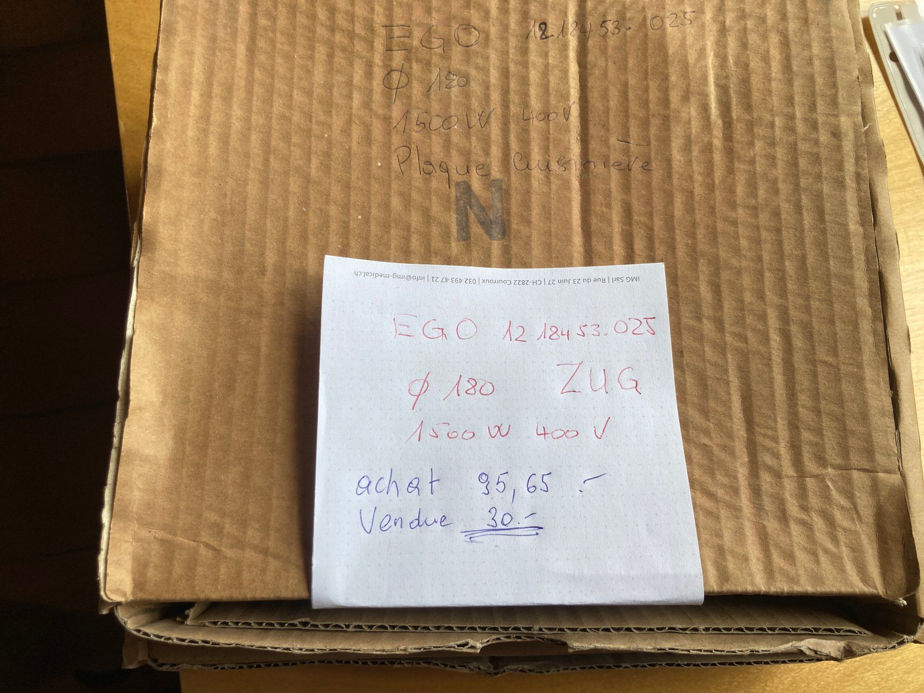 Insegne: plaque de cuisson electrique pour cuisinière – Nuovo e nell'imballaggio originale da Bourrignon venduto da filledemai 3