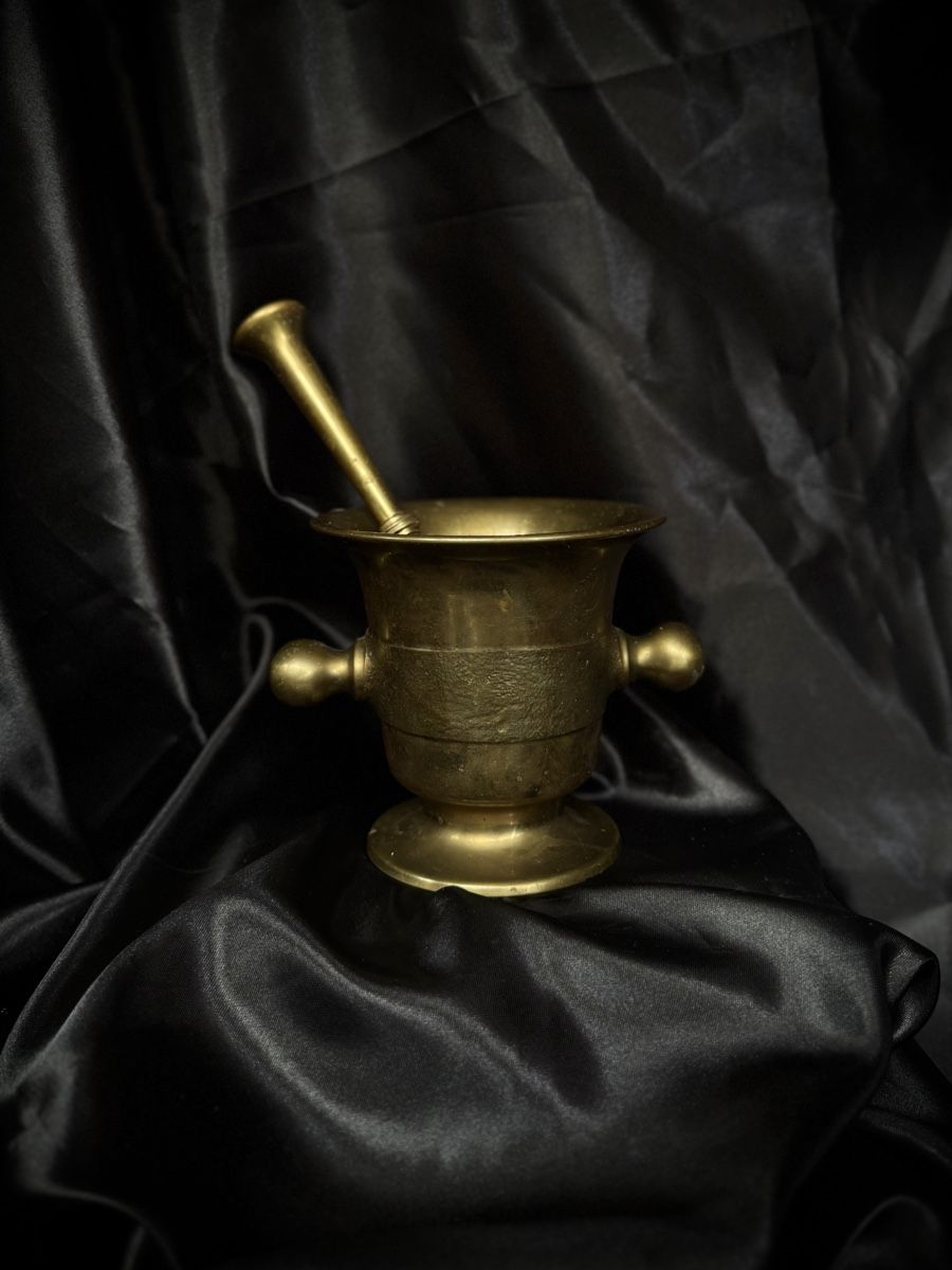 Altro per cucinare: Brass Mortar and Pestle Set used – Usato da Bern venduto da NOKOMETA