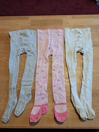 3er Set Mädchen Strumpfhosen, Grösse 86/92