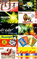 SCHWEIZ - Lot mit 10 Prepaid Telefonkarten