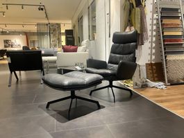 Armlehnsessel mit Hocker Arva Lounge