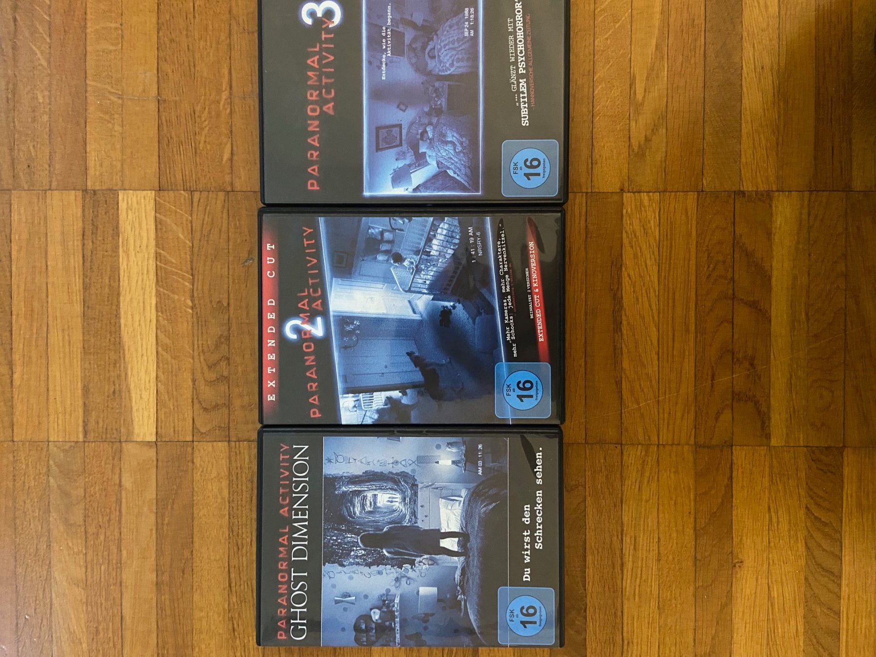 Tutti i DVDs: Paranormal Acivity Teil 1, 2 & 3 – Usato da Kilchberg ZH venduto da KeFaDe