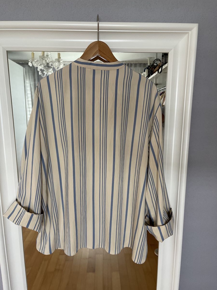 Zara Camicette: Zara Bluse, gestreift, beige/blau, Gr. XL – Nuovo (secondo la descrizione) da Adliswil venduto da JadrankaR 1