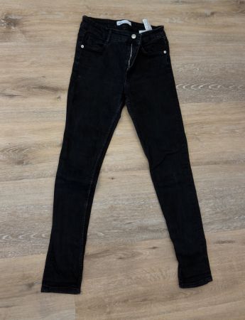 ZARA Damen Skinny Jeans – Schwarz – Grösse 36