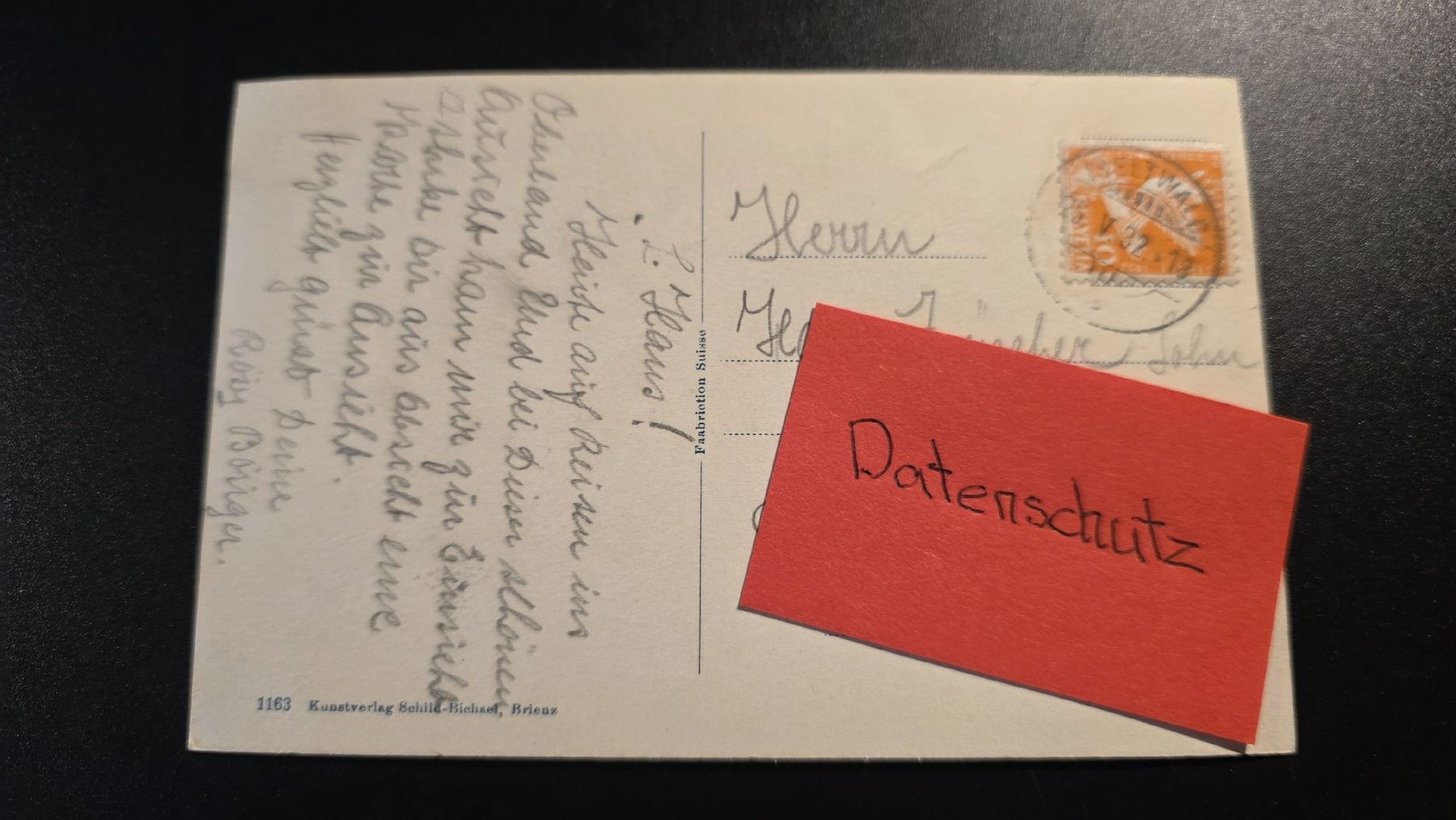 Cartoline postali: Alte Ansichtskarte Iseltwald am Brienzersee, Schweiz. – Usato da Burgdorf venduto da MIDICLORIAN 1