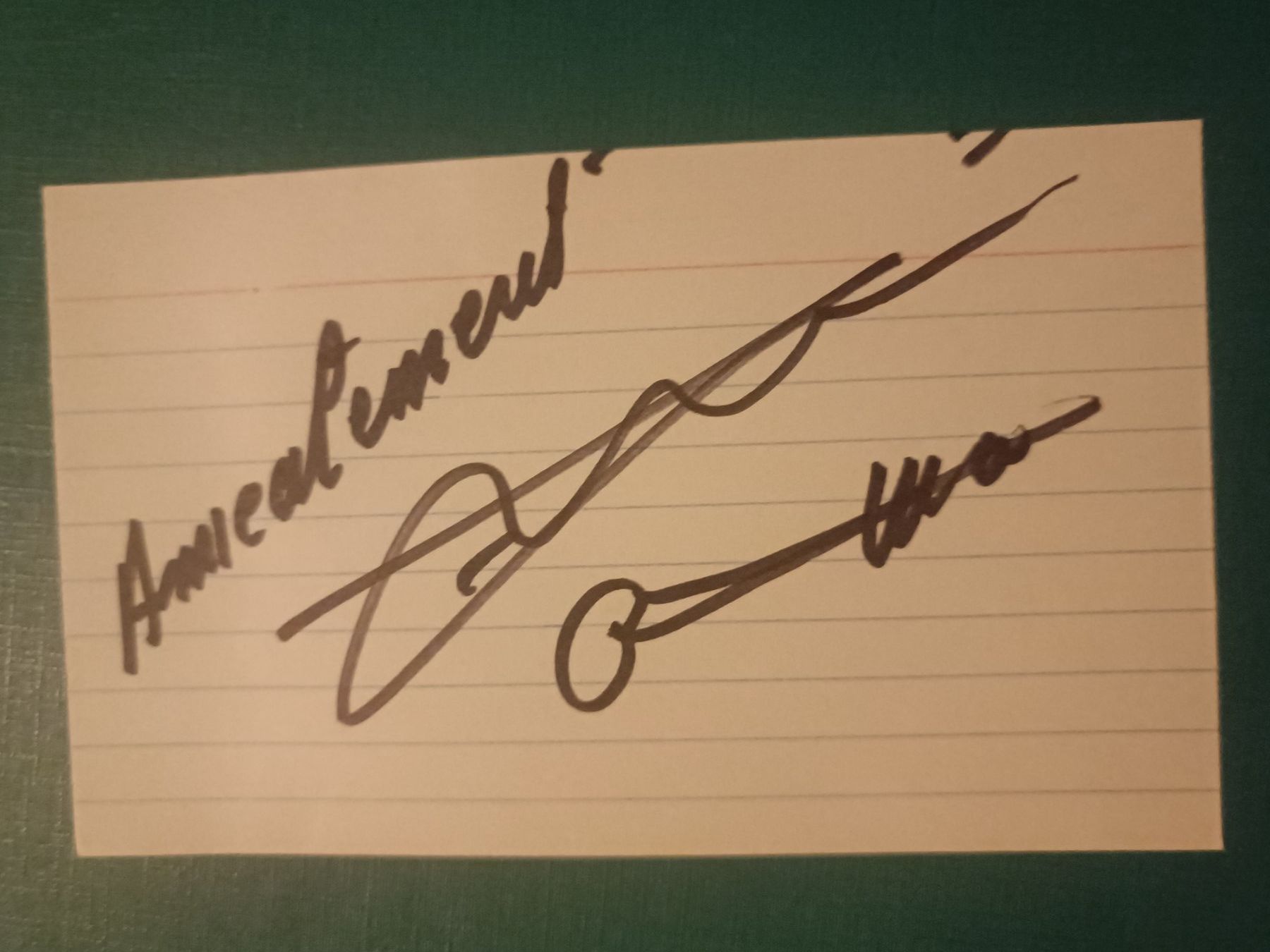 Autografi: Maurice André - † 2012 - Handsigniert – Usato da Menziken venduto da Artographs
