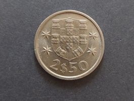 Pièce Portugal 2$50 escudos 1979