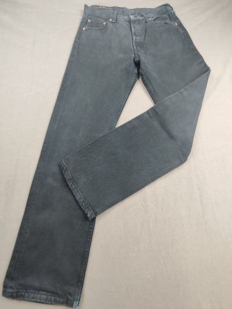 LEVI’S 501 | jean noir délavé coupe droite vintage | W30 L30