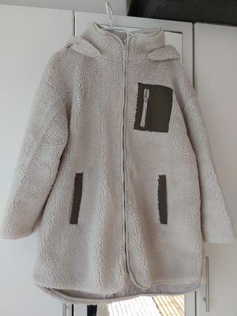 Chicorée Teddy Jacke hellbeige Grösse M guter Zustand