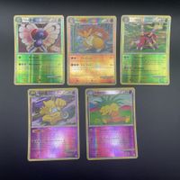 Pokémon Heart Gold Soul Silver 5x Reverse Holo Rare DE Ab 1