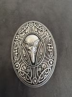 Brosche oval silberfarben keltisches Design