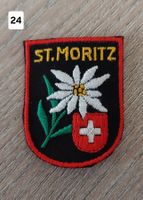 Badge , Patch, Aufnäher ST.MORITZ , Edelweiss (24)