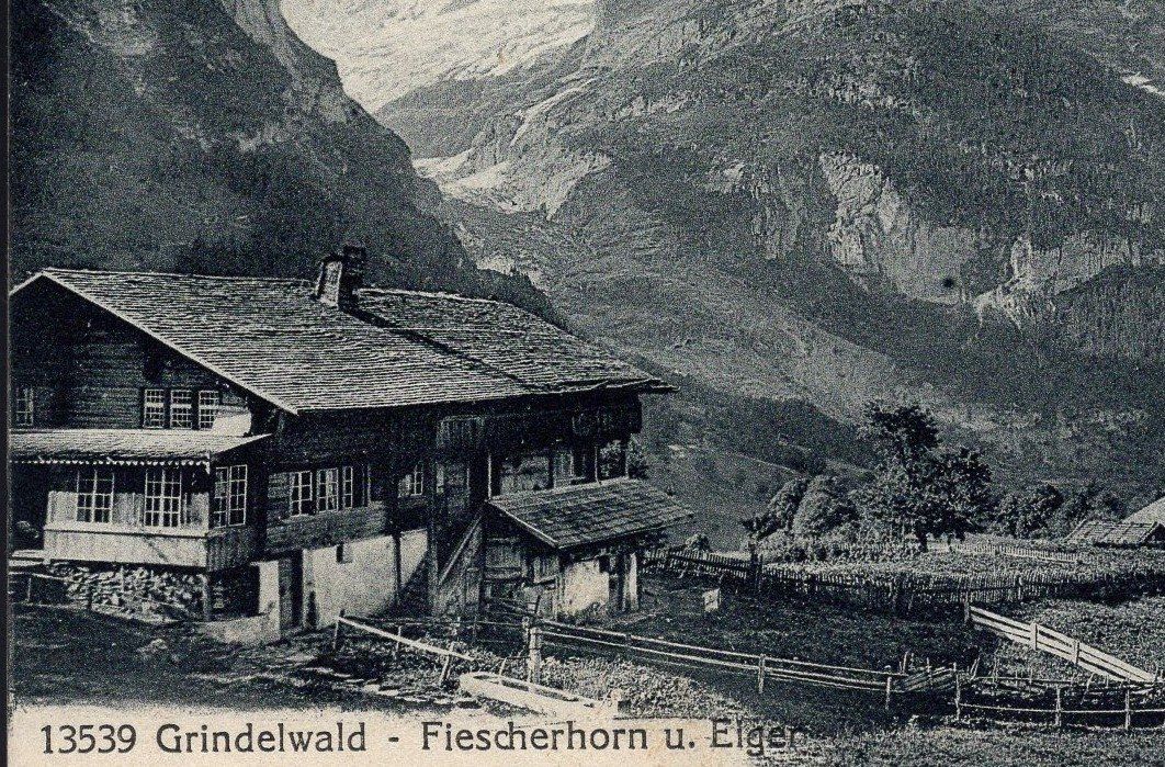 Cartes postales: Grindelwald --  Fiescherhorn  u. Eiger 1920 – D'occasion à Aarau par kufi44 1