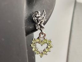Ohrstecker fein und leicht, Peridot in Sterlingsilber