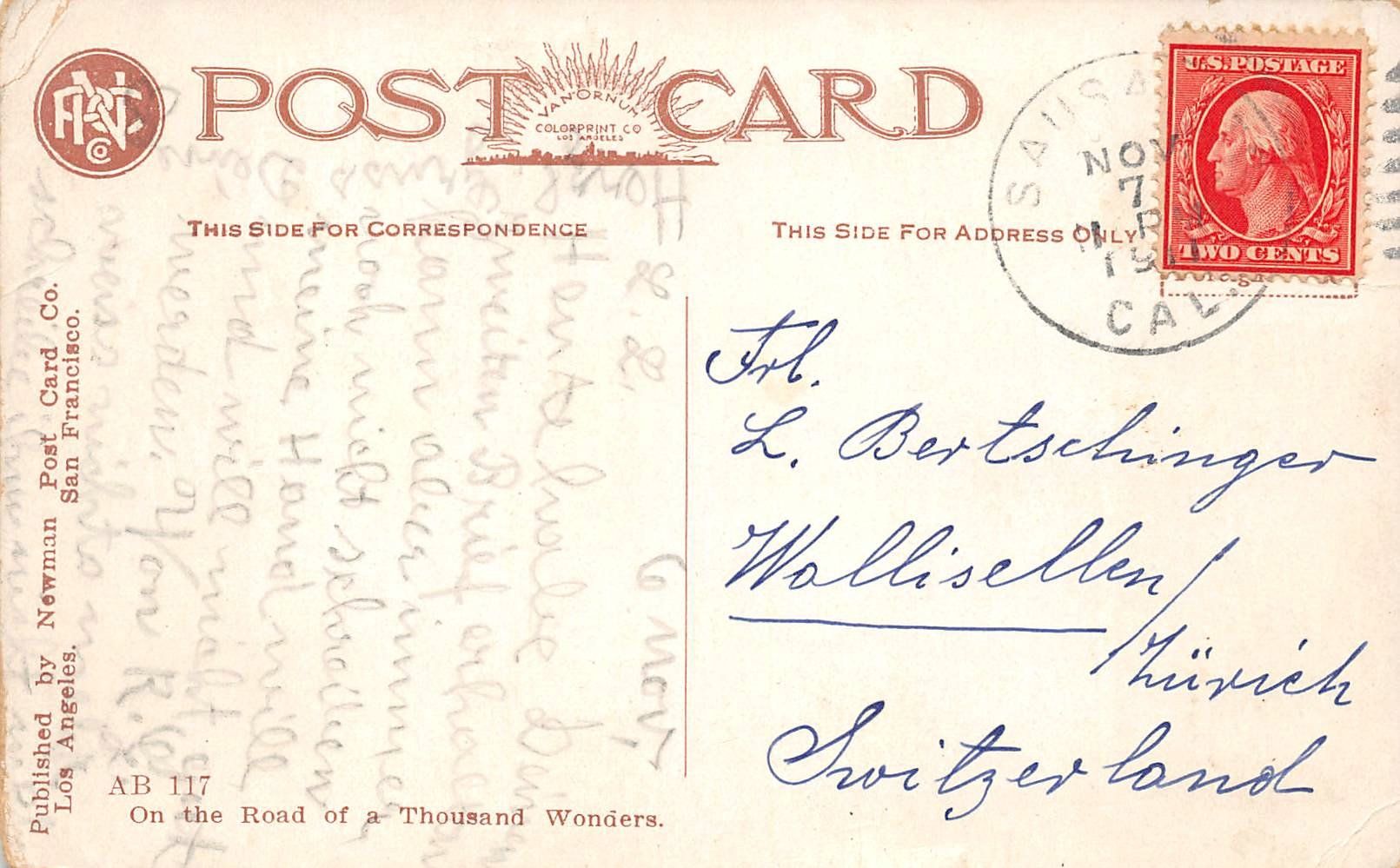 Cartoline postali: California Bungalow – Usato da Ottikon b.Kemptth. venduto da Neptun1974 1