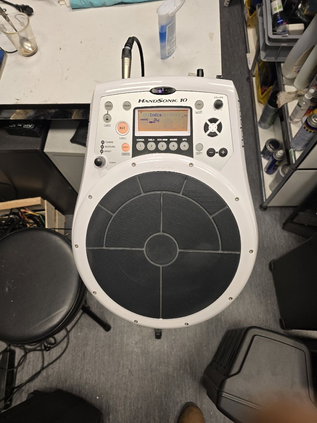 Roland Strumenti musicali: ROLAND HandSonic HPD-10 Hand Percussion Pad mit Netzteil – Usato da Zürich venduto da Roy-Events-Zurich 4