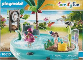 PLAYMOBIL FAMILY FUN 70610 PISCINA CON GIOCHI D'ACQUA new
