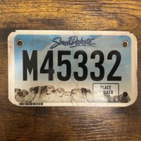 🇺🇸 U.S. Motorradnummer, South Dakota M45332 - (18x10cm)