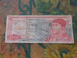 MEXIQUE  20  Pesos  Billet