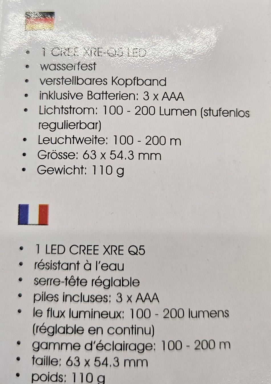 Lampade: Stirnlampe SL1/200 LED "NEU" – Nuovo e nell'imballaggio originale da Uster venduto da esko.swiss 1