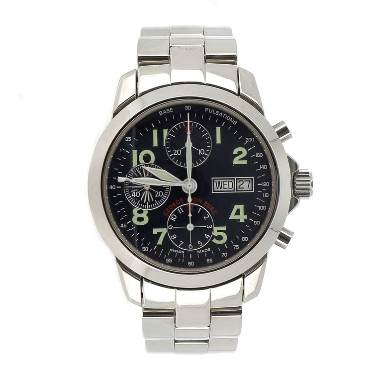 George j discount von burg chronograph