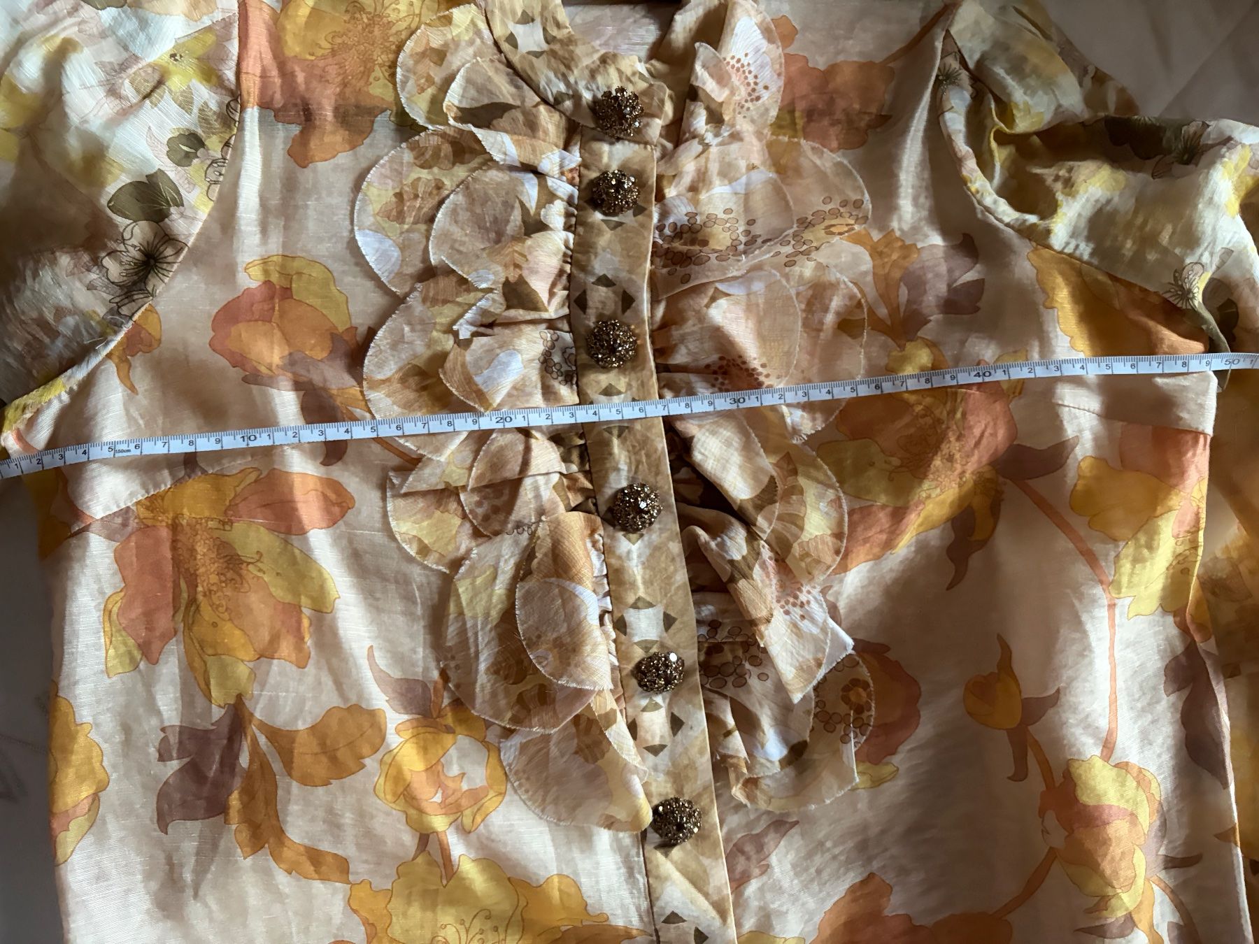Camicette: Silk Linen Embellished Blouse – Usato da St.Josefen venduto da lop_lh8d 3