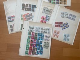 CH Briefmarken ca. 1979 bis 1985 Viererblocks Ersttagsstemp.
