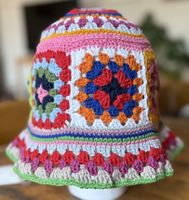 CHAPEAU GRANNY STYLE EN CROCHET HANDMADE! PIÈCE UNIQUE