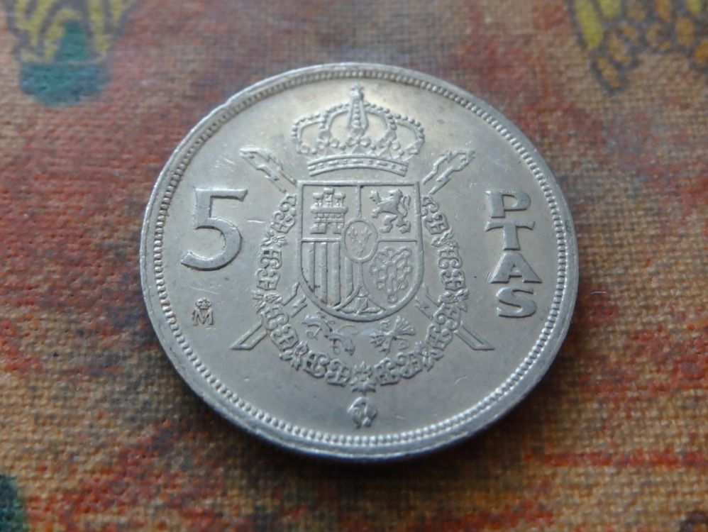 Alle Münzen: ESPAGNE  5  Pesetas  1983  (Z) – Gebraucht aus Romanel-sur-Lausanne von Swift13 1
