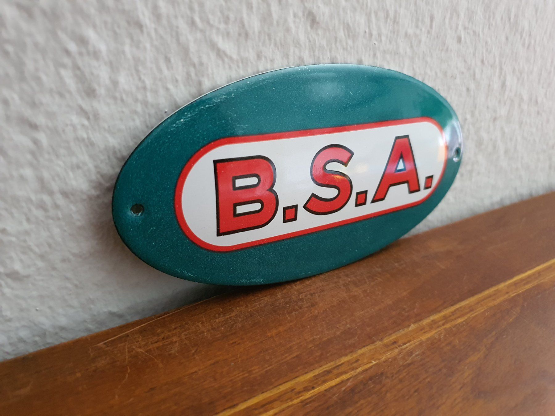Schilder: Emailschild BSA Motorrad Motorcycles Logo Emaille Schild – Neu (gemäss Beschreibung) aus Schaffhausen von pfanis09 4