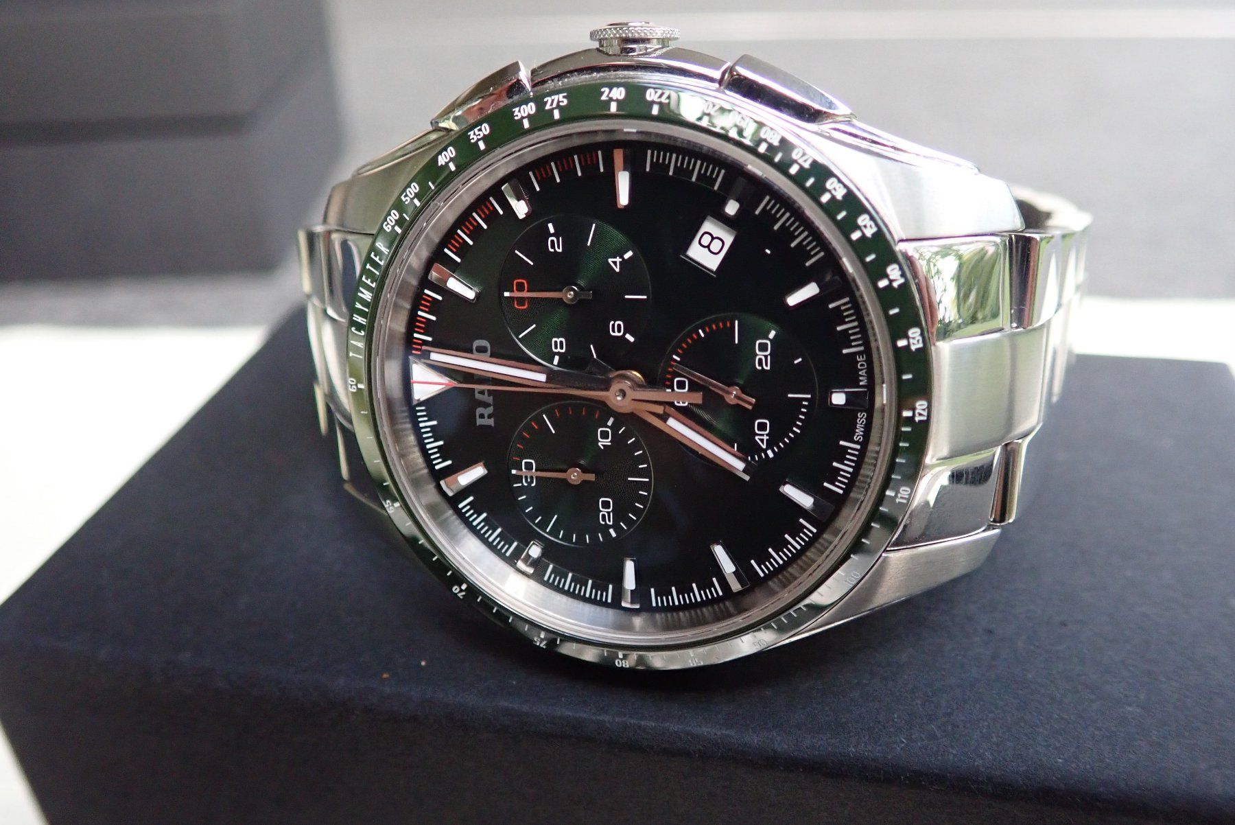 Rado Orologi: RADO HYPERCHROME CHRONOGRAPH DUNKELGREEN DIAL 45MM. – Usato da Wohlen AG venduto da kingwatcheshere 3