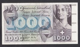 1000 Franken Banknote Totentanz 1. Januar 1967