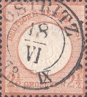 Deutsches Reich 21, 2 1/2 Groschen gr. Schild Ausgabe, ge.