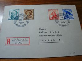 Satzbrief Juventute 1940, Sonder-o Tag der Briefmarken St Ga