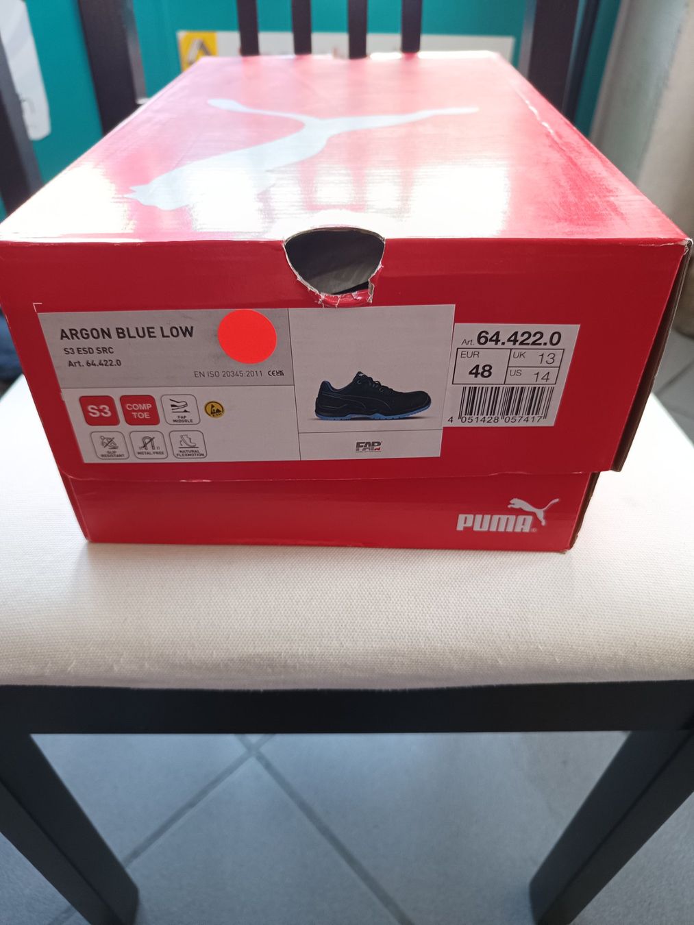 Puma Chaussures hommes: Puma Sicherheitsschuhe S3 ESD SRC 48 – Neuf avec emballage d'origine à Oberegg par 19franzi94 7