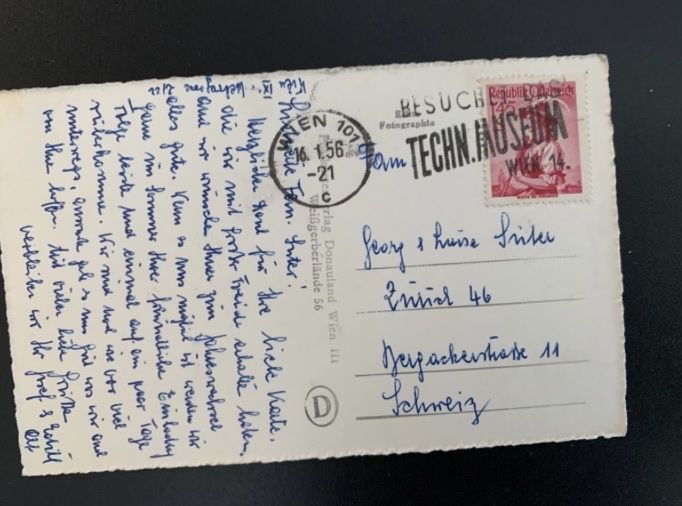 Cartoline postali: Wien, Neue Höhenstrasse Ansichtskarte 1946 – Usato da Erlenbach ZH venduto da Ritschly 1