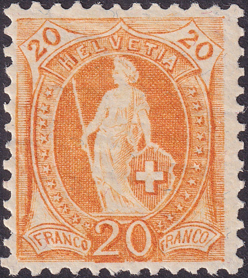 Alle Briefmarken: Stehende Helvetia: 94A ** postfrische Marke – Gebraucht aus Sursee von Luzernerraute