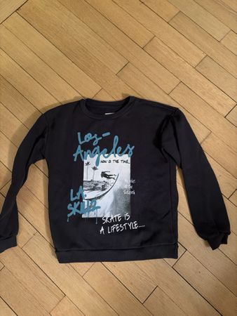 Schwarzes LA-Sweatshirt, Gr. 146/152 Top Zustand für Skater