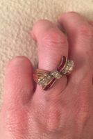 Bague années 40 or 750 poiçon