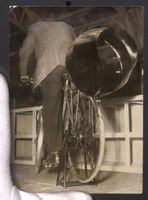 Fotografie Fahrrad Erfinder auf Rad mit 