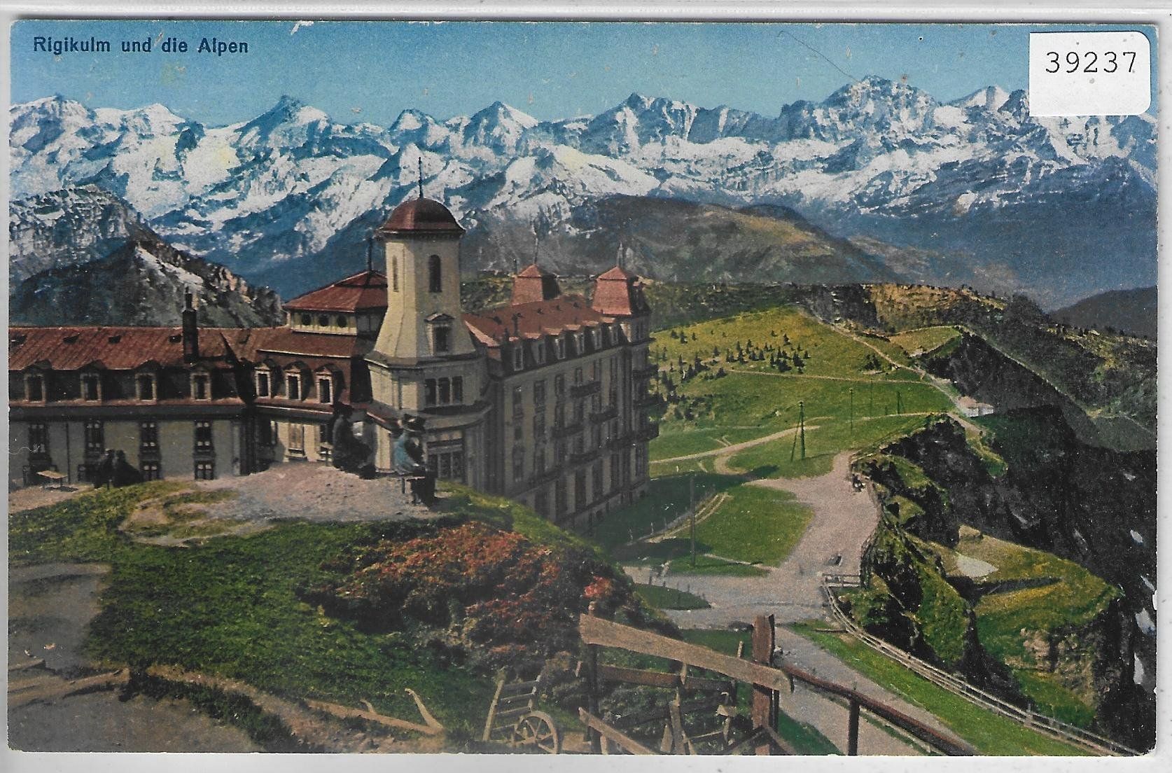 Cartoline postali: Rigi-Kulm und die Alpen - Litho – Usato da Ettingen venduto da Kartenplanet