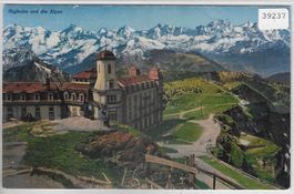 Rigi-Kulm und die Alpen - Litho