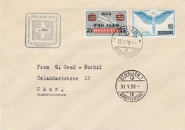 SF 38I.m Chur - St. Gallen mit Zusatzfrankatur