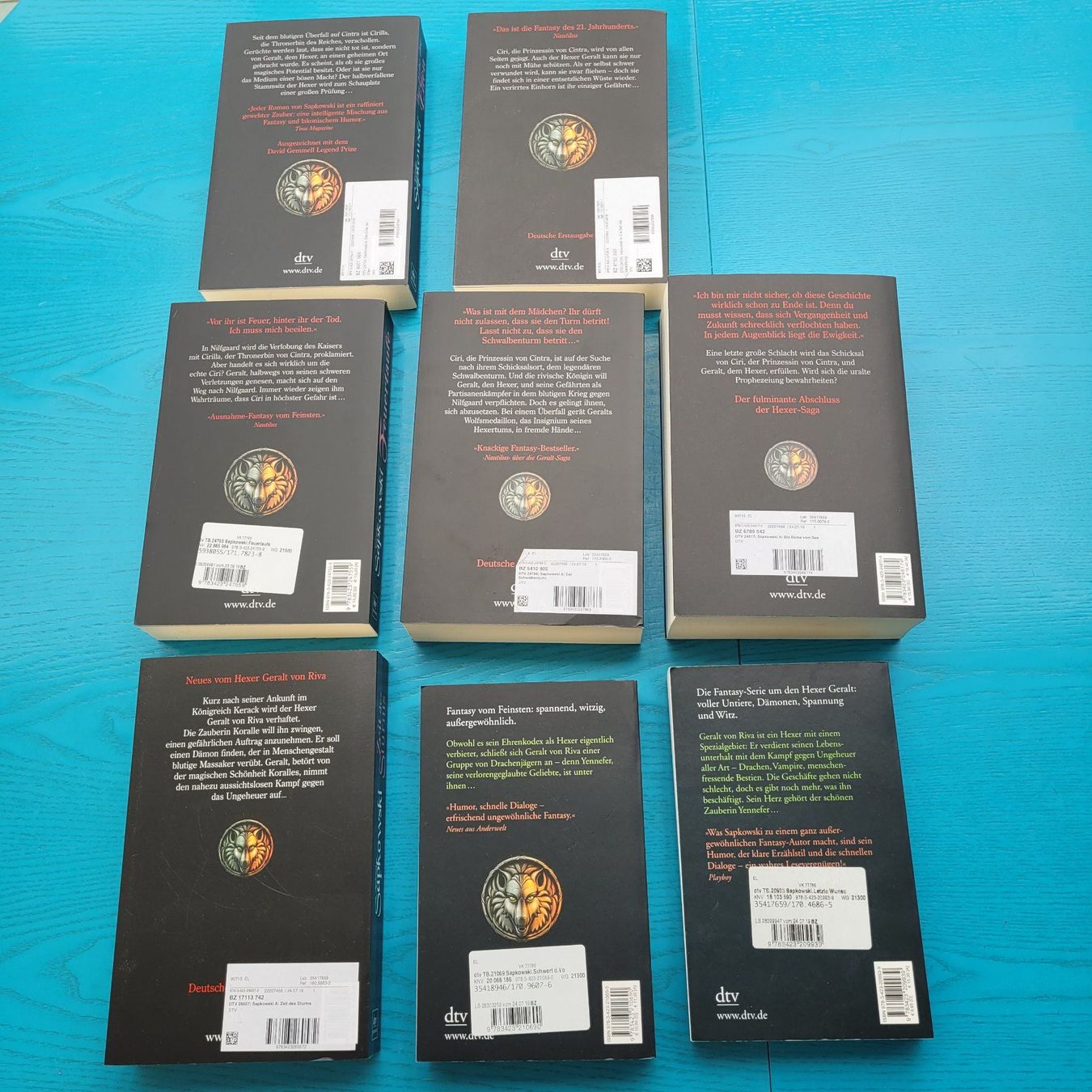 Bücher: Andrzej Sapkowski- 8x der Hexer Saga – Neu (gemäss Beschreibung) aus SCHÜBELBACH von CoKaHa 1