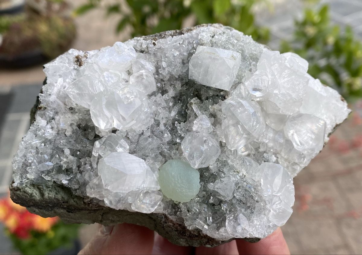 Minerali & Pietre curative: Top Apophyllit mit grünem Gyrolith – Usato da Selzach venduto da 321compac 7