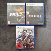 Call of duty black ops, Resident Evil 4, space marine 2- Ps5